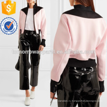 Шелковой отделкой Сатин-креп куртку Производство Оптовая продажа женской одежды (TA3009C)